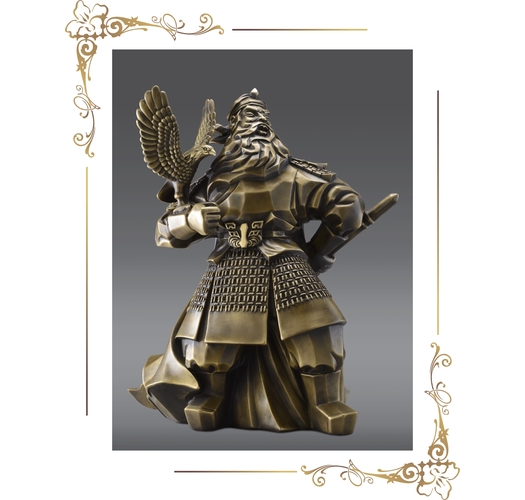 傲視群鷹銅雕關公S